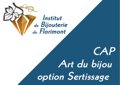CAP Art du Bijou – Option Sertissage – Pratique